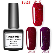 Load image into Gallery viewer, 144colors Gel Polish UV LED Nail Varnish for Nail Manicure Gel Lacquer Kits Semi Permanent Gel Paint Nail Art DIY Design Tools