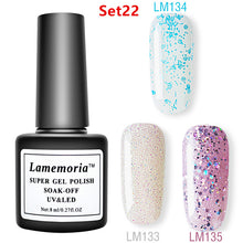 Load image into Gallery viewer, 144colors Gel Polish UV LED Nail Varnish for Nail Manicure Gel Lacquer Kits Semi Permanent Gel Paint Nail Art DIY Design Tools