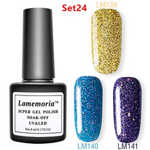 Load image into Gallery viewer, 144colors Gel Polish UV LED Nail Varnish for Nail Manicure Gel Lacquer Kits Semi Permanent Gel Paint Nail Art DIY Design Tools