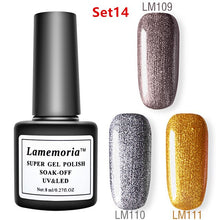 Load image into Gallery viewer, 144colors Gel Polish UV LED Nail Varnish for Nail Manicure Gel Lacquer Kits Semi Permanent Gel Paint Nail Art DIY Design Tools