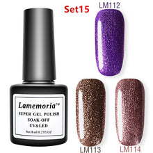 Load image into Gallery viewer, 144colors Gel Polish UV LED Nail Varnish for Nail Manicure Gel Lacquer Kits Semi Permanent Gel Paint Nail Art DIY Design Tools