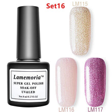 Load image into Gallery viewer, 144colors Gel Polish UV LED Nail Varnish for Nail Manicure Gel Lacquer Kits Semi Permanent Gel Paint Nail Art DIY Design Tools