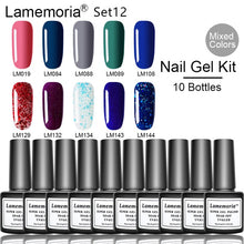 Load image into Gallery viewer, 144colors Gel Polish UV LED Nail Varnish for Nail Manicure Gel Lacquer Kits Semi Permanent Gel Paint Nail Art DIY Design Tools