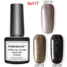 Load image into Gallery viewer, 144colors Gel Polish UV LED Nail Varnish for Nail Manicure Gel Lacquer Kits Semi Permanent Gel Paint Nail Art DIY Design Tools
