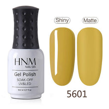 Load image into Gallery viewer, HNM Green Color Series Gel Nail Polish Need Matt Top Paint Enamel Primer Varnish Soak Off UV LED Lamp Set Semi Permanent Lacquer