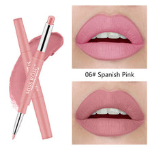 Load image into Gallery viewer, Matte Lipstick Lip Pencils Waterproof Matte Lipstick Lip Liner Pen Pigments Moisturizer Matte Lipliner Pencil Beauty Tools