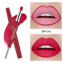 Load image into Gallery viewer, Matte Lipstick Lip Pencils Waterproof Matte Lipstick Lip Liner Pen Pigments Moisturizer Matte Lipliner Pencil Beauty Tools
