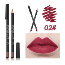 Load image into Gallery viewer, Matte Lipstick Lip Pencils Waterproof Matte Lipstick Lip Liner Pen Pigments Moisturizer Matte Lipliner Pencil Beauty Tools