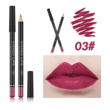 Load image into Gallery viewer, Matte Lipstick Lip Pencils Waterproof Matte Lipstick Lip Liner Pen Pigments Moisturizer Matte Lipliner Pencil Beauty Tools