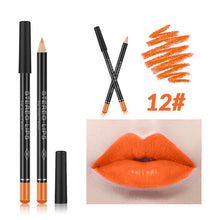 Load image into Gallery viewer, Matte Lipstick Lip Pencils Waterproof Matte Lipstick Lip Liner Pen Pigments Moisturizer Matte Lipliner Pencil Beauty Tools