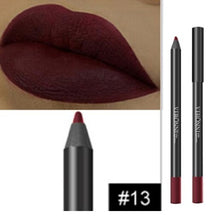 Load image into Gallery viewer, Matte Lipstick Lip Pencils Waterproof Matte Lipstick Lip Liner Pen Pigments Moisturizer Matte Lipliner Pencil Beauty Tools