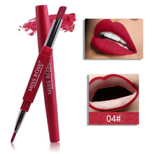 Load image into Gallery viewer, MISS ROSE 1PC 2 In 1 Double Head Lip Liner Pencils Waterproof Matte Lipstick Long Lasting Pigments Nude Color Lipliner Pen TSLM2