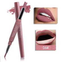 Load image into Gallery viewer, MISS ROSE 1PC 2 In 1 Double Head Lip Liner Pencils Waterproof Matte Lipstick Long Lasting Pigments Nude Color Lipliner Pen TSLM2