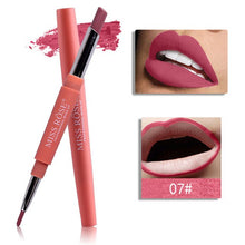 Load image into Gallery viewer, MISS ROSE 1PC 2 In 1 Double Head Lip Liner Pencils Waterproof Matte Lipstick Long Lasting Pigments Nude Color Lipliner Pen TSLM2
