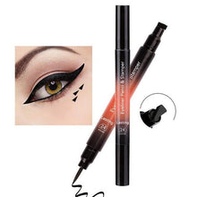 Load image into Gallery viewer, Waterproof Long Lasting Liquid Eyeliner Eye Liner Pencil Stamper Quick Dry Eyeliner Double-ended Eye Makeup Beauty Eyeliner Pen
