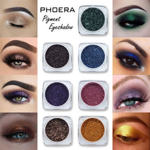 Load image into Gallery viewer, 12 Colors Shimmer Eye Glitter Makeup Powder Waterproof Long Lasting Gold Red White Blue Eyes Palette Recommend 2019