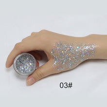 Load image into Gallery viewer, Professional Shimmer Body Glitter Eyeshadow Glitter Gel Art Flash Loose Sequins Cream Eyes Pigment Lips Makeup Comestic TSLM1