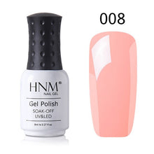 Load image into Gallery viewer, HNM 8ml New Green Yellow Color UV Gel Nail Polish Varnish Soak Off LED Lamp Hybird GelLak For Manicure Nail Art Stamping Lacquer
