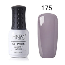Load image into Gallery viewer, HNM 8ml New Green Yellow Color UV Gel Nail Polish Varnish Soak Off LED Lamp Hybird GelLak For Manicure Nail Art Stamping Lacquer