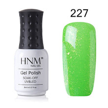 Load image into Gallery viewer, HNM 8ml New Green Yellow Color UV Gel Nail Polish Varnish Soak Off LED Lamp Hybird GelLak For Manicure Nail Art Stamping Lacquer