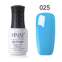 Load image into Gallery viewer, HNM 8ml New Green Yellow Color UV Gel Nail Polish Varnish Soak Off LED Lamp Hybird GelLak For Manicure Nail Art Stamping Lacquer
