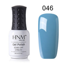 Load image into Gallery viewer, HNM 8ml New Green Yellow Color UV Gel Nail Polish Varnish Soak Off LED Lamp Hybird GelLak For Manicure Nail Art Stamping Lacquer