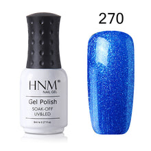 Load image into Gallery viewer, HNM 8ml New Green Yellow Color UV Gel Nail Polish Varnish Soak Off LED Lamp Hybird GelLak For Manicure Nail Art Stamping Lacquer