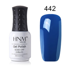 Load image into Gallery viewer, HNM 8ml New Green Yellow Color UV Gel Nail Polish Varnish Soak Off LED Lamp Hybird GelLak For Manicure Nail Art Stamping Lacquer