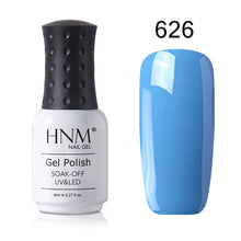Load image into Gallery viewer, HNM 8ml New Green Yellow Color UV Gel Nail Polish Varnish Soak Off LED Lamp Hybird GelLak For Manicure Nail Art Stamping Lacquer