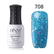 Load image into Gallery viewer, HNM 8ml New Green Yellow Color UV Gel Nail Polish Varnish Soak Off LED Lamp Hybird GelLak For Manicure Nail Art Stamping Lacquer