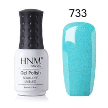 Load image into Gallery viewer, HNM 8ml New Green Yellow Color UV Gel Nail Polish Varnish Soak Off LED Lamp Hybird GelLak For Manicure Nail Art Stamping Lacquer