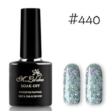 Load image into Gallery viewer, Sequins Nail Polish Gel Nail Polish Shiny Gloss Base Gel Paint Glitter UV Gel Lacquer Diamond Solid Color Primer Manicure