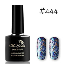 Load image into Gallery viewer, Sequins Nail Polish Gel Nail Polish Shiny Gloss Base Gel Paint Glitter UV Gel Lacquer Diamond Solid Color Primer Manicure