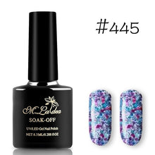 Load image into Gallery viewer, Sequins Nail Polish Gel Nail Polish Shiny Gloss Base Gel Paint Glitter UV Gel Lacquer Diamond Solid Color Primer Manicure