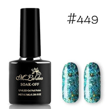 Load image into Gallery viewer, Sequins Nail Polish Gel Nail Polish Shiny Gloss Base Gel Paint Glitter UV Gel Lacquer Diamond Solid Color Primer Manicure