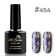 Load image into Gallery viewer, Sequins Nail Polish Gel Nail Polish Shiny Gloss Base Gel Paint Glitter UV Gel Lacquer Diamond Solid Color Primer Manicure