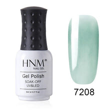 Load image into Gallery viewer, HNM New 8ml Glacier Black UV Gel Nail Polish Narl Art Hybrid Varnish Matt Top LED Lamp Semi Permanent Paint Lucky Lacquer Enamel