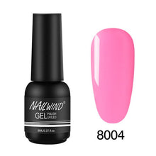 Load image into Gallery viewer, 8ML UV Gel Nail Polish Pure Colors Gel Nail Varnish Semi Permanent Base top Need UV Lamp Every thing For Manicure Paint Design