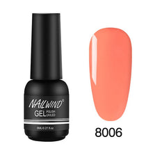 Load image into Gallery viewer, 8ML UV Gel Nail Polish Pure Colors Gel Nail Varnish Semi Permanent Base top Need UV Lamp Every thing For Manicure Paint Design