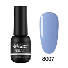 Load image into Gallery viewer, 8ML UV Gel Nail Polish Pure Colors Gel Nail Varnish Semi Permanent Base top Need UV Lamp Every thing For Manicure Paint Design