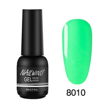 Load image into Gallery viewer, 8ML UV Gel Nail Polish Pure Colors Gel Nail Varnish Semi Permanent Base top Need UV Lamp Every thing For Manicure Paint Design
