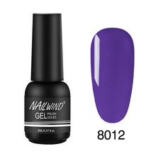 Load image into Gallery viewer, 8ML UV Gel Nail Polish Pure Colors Gel Nail Varnish Semi Permanent Base top Need UV Lamp Every thing For Manicure Paint Design