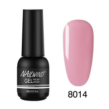 Load image into Gallery viewer, 8ML UV Gel Nail Polish Pure Colors Gel Nail Varnish Semi Permanent Base top Need UV Lamp Every thing For Manicure Paint Design