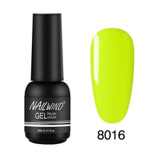 Load image into Gallery viewer, 8ML UV Gel Nail Polish Pure Colors Gel Nail Varnish Semi Permanent Base top Need UV Lamp Every thing For Manicure Paint Design