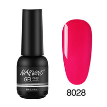 Load image into Gallery viewer, 8ML UV Gel Nail Polish Pure Colors Gel Nail Varnish Semi Permanent Base top Need UV Lamp Every thing For Manicure Paint Design