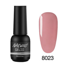 Load image into Gallery viewer, 8ML UV Gel Nail Polish Pure Colors Gel Nail Varnish Semi Permanent Base top Need UV Lamp Every thing For Manicure Paint Design