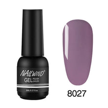 Load image into Gallery viewer, 8ML UV Gel Nail Polish Pure Colors Gel Nail Varnish Semi Permanent Base top Need UV Lamp Every thing For Manicure Paint Design
