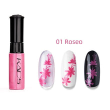 Load image into Gallery viewer, KADS Red Series Nail Art Stamping Print 1 Bottle Stamping Nail Lacquer of Acrylic Paint Tool for All Season Using Nail Polish