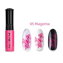 Load image into Gallery viewer, KADS Red Series Nail Art Stamping Print 1 Bottle Stamping Nail Lacquer of Acrylic Paint Tool for All Season Using Nail Polish