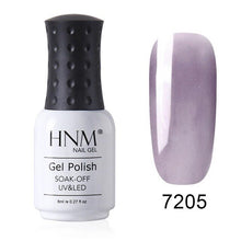 Load image into Gallery viewer, HNM New 8ml Glacier Black UV LED Gel Nail Polish Narl Art Soak Off Hybrid Varnish Lamp Semi Permanent Paint Lucky Lacquer Enamel